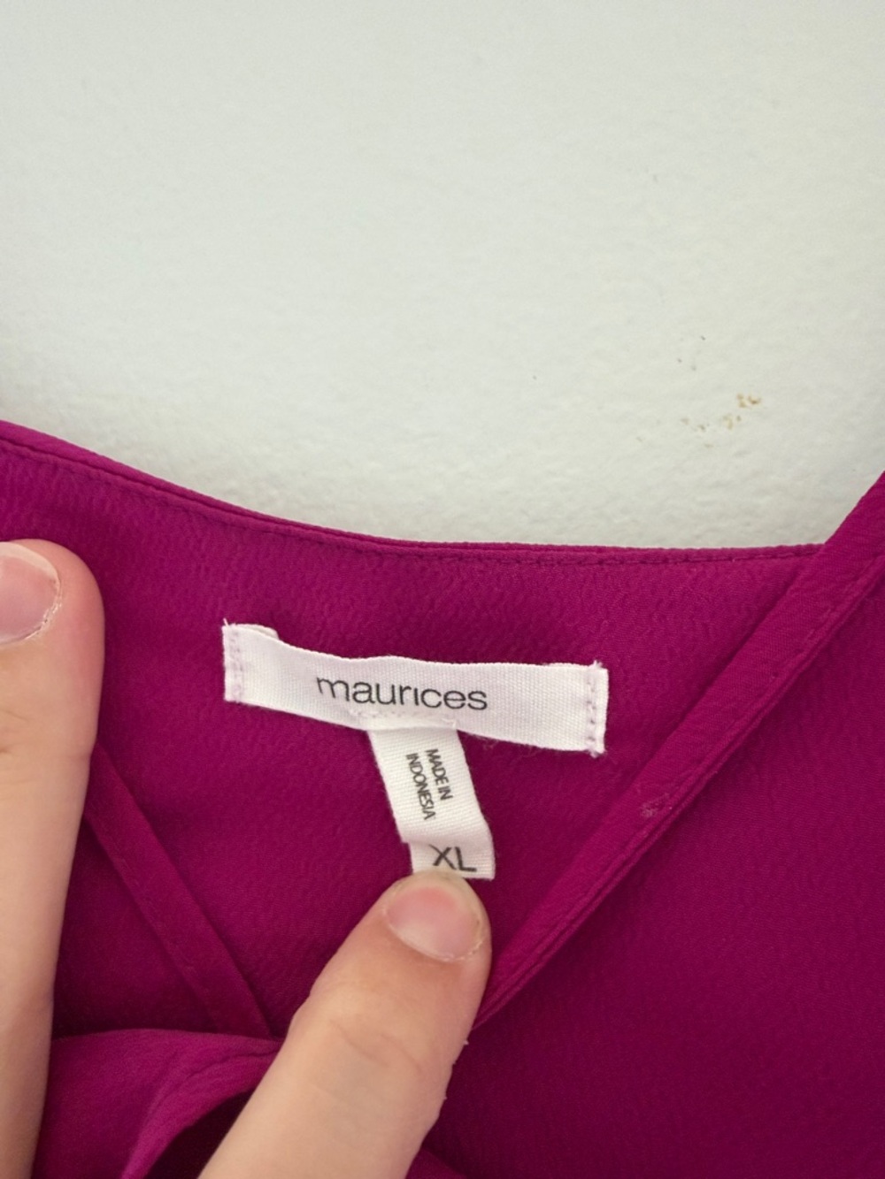 Women’s Ruffle Cold-Shoulder Cami Top - Magenta - Picture 2 of 3